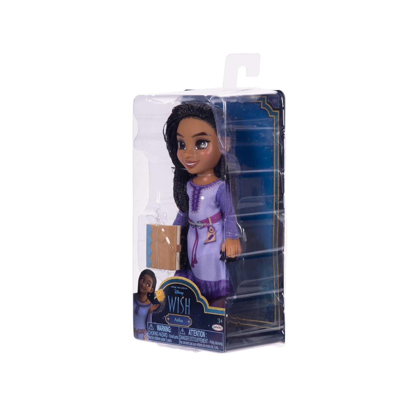 Disney Wish Asha Petite Doll 6 Inches Tall, Pocket Size with Authentic Movie Fashions