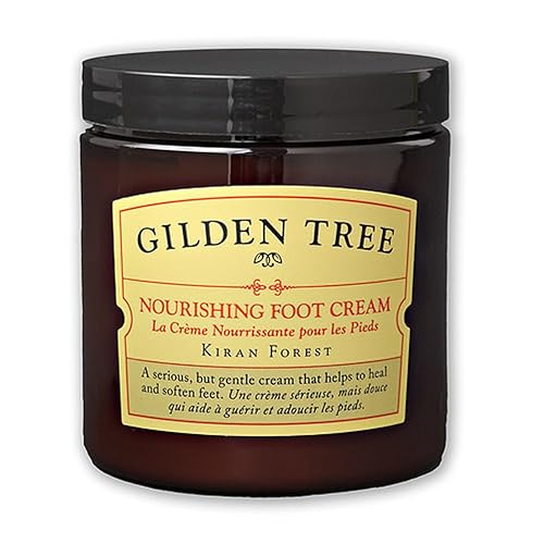 GILDEN TREE Nourishing Foot Cream with Organic Aloe Vera and Shea Butter, 8 ounce jar, Heals Dry Skin, Cracked Heels, Calluses and Softens Rough