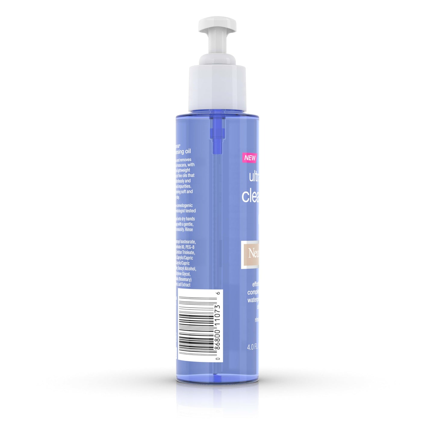 Neutrogena Ultra Light Facial Cleansing Oil & Makeup Remover, Non-Comedogenic Face Cleanser to Remove Dirt, Oil, Makeup & Waterproof Mascara, 4 fl. oz