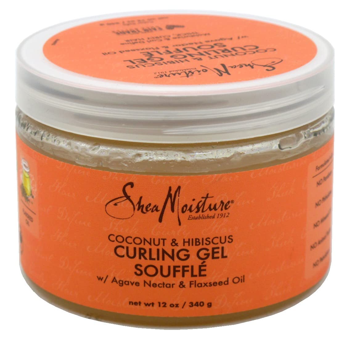 Shea Moisture Coconut & Hibiscus Curling Gel Souffle 12 Ounce (354ml) (Pack of 6)