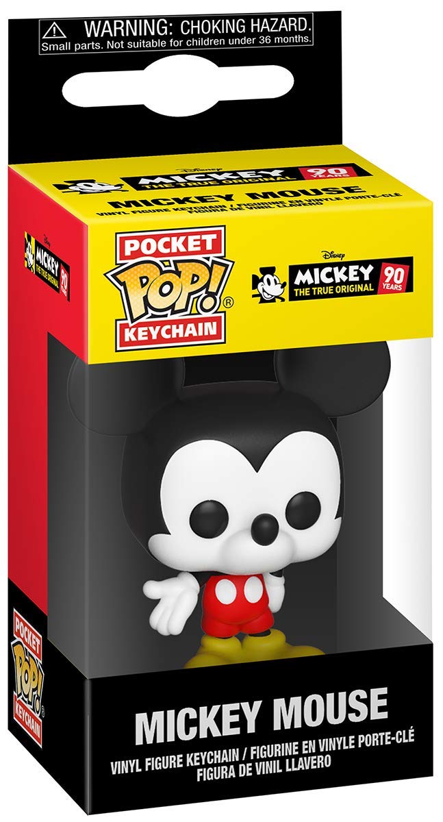 Funko Pop Keychain: Mickey Mouse - Mickey (New Pose) Collectible Figure, Multicolor