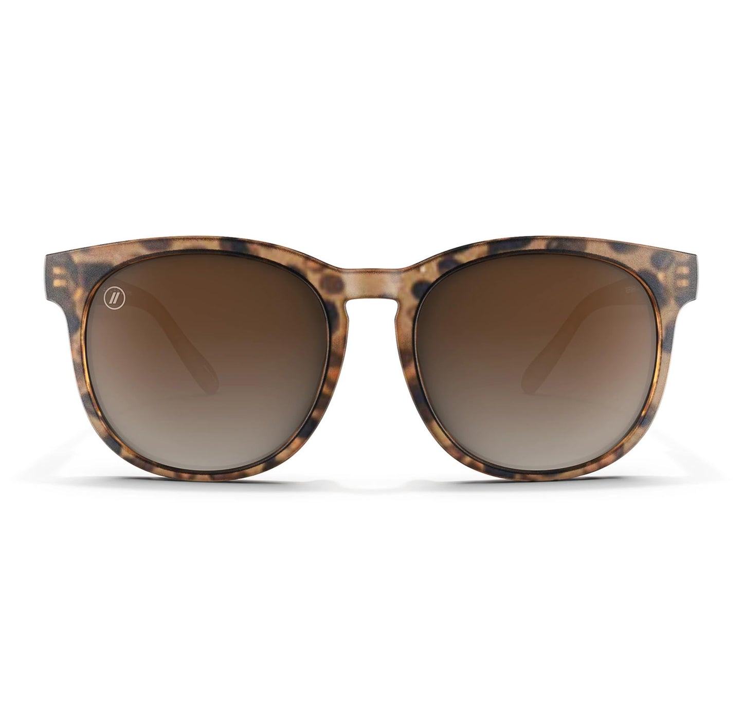 Blenders Eyewear H Series - Polarized Sunglasses - Round Cat Eye, Spring Loaded Hinge - 100% UV Protection - Unisex - Tiger Mark