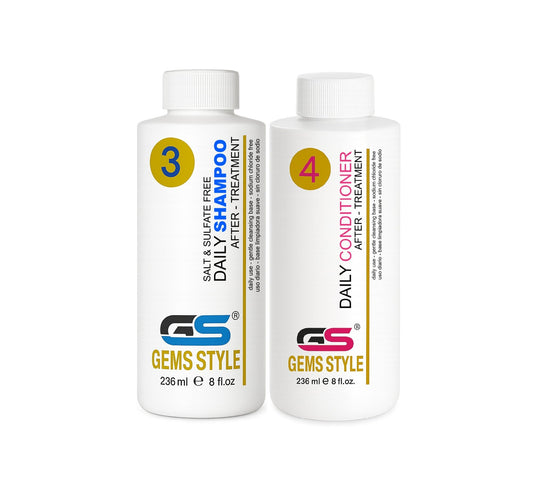 GS Gems Style Keratin Shampoo & Conditioner For After Treatment Maintenance 8 oz / 236 ml Beauty & Personal Care GS GEMS STYLE