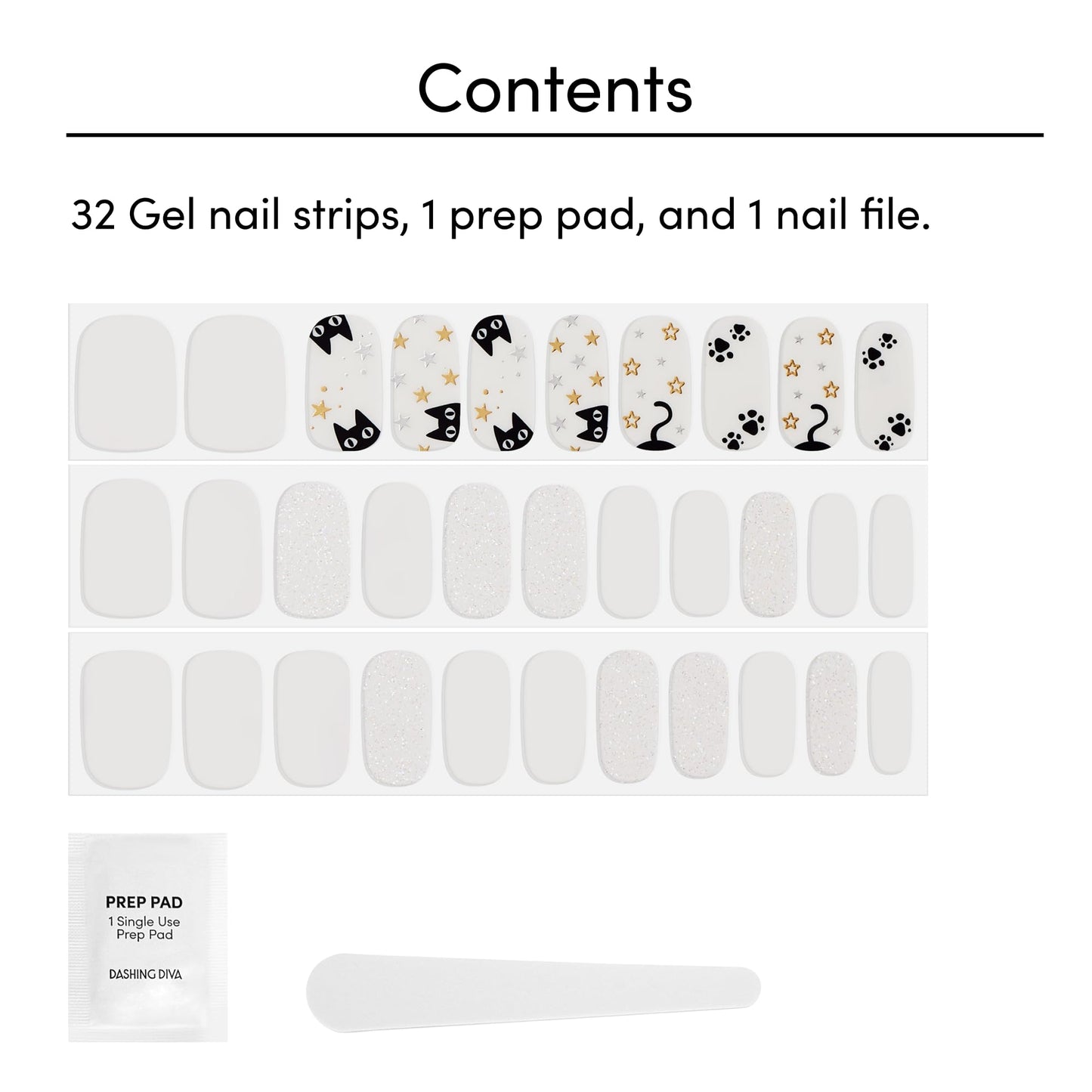 Dashing Diva Gloss UV Free, Long Lasting Gel Nail Stickers | Chip Resistant | 32 Nail Wraps, Prep Pad, Nail File Beauty & Personal Care Dashing Diva