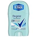 Degree Advanced Antiperspirant Deodorant, Shower Clean 12-Pack - Travel Deodorant for Women, 72H Protection, 0.5 Oz Ea