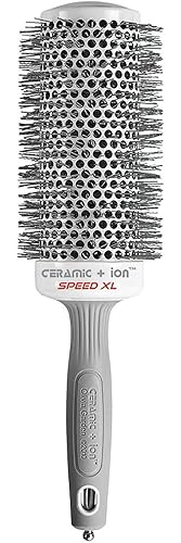Olivia Garden Ceramic + Ion Speed XL - Extra-Long Round Thermal Hair Brush - Not Electrical - Professional Blowout Brush for Normal to Thick Hair - 2