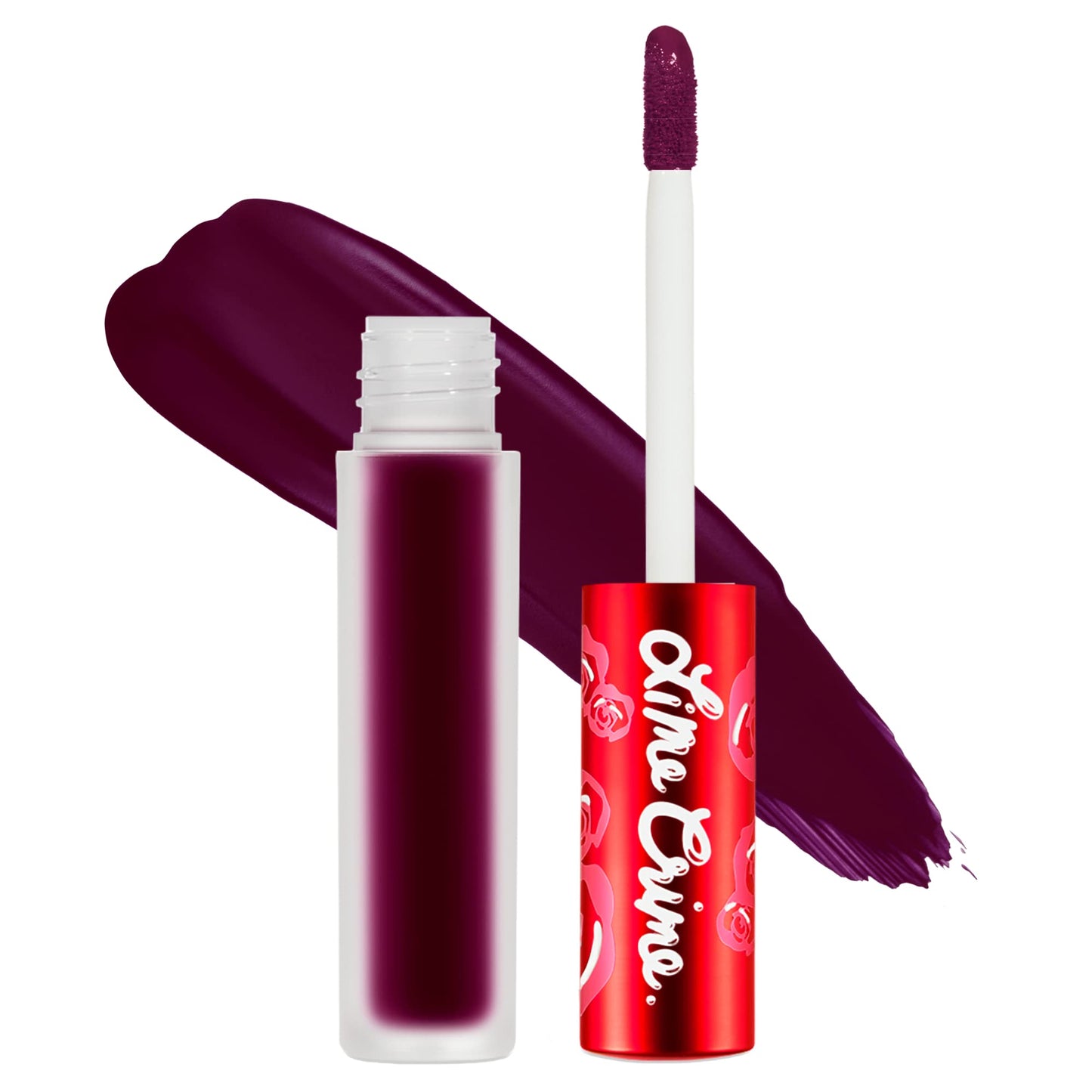 Lime Crime Velvetines Liquid Matte Black Lipstick, Black Velvet - Bold, Long Lasting Shades & Lip Lining - Stellar Color & High Comfort for All-Day
