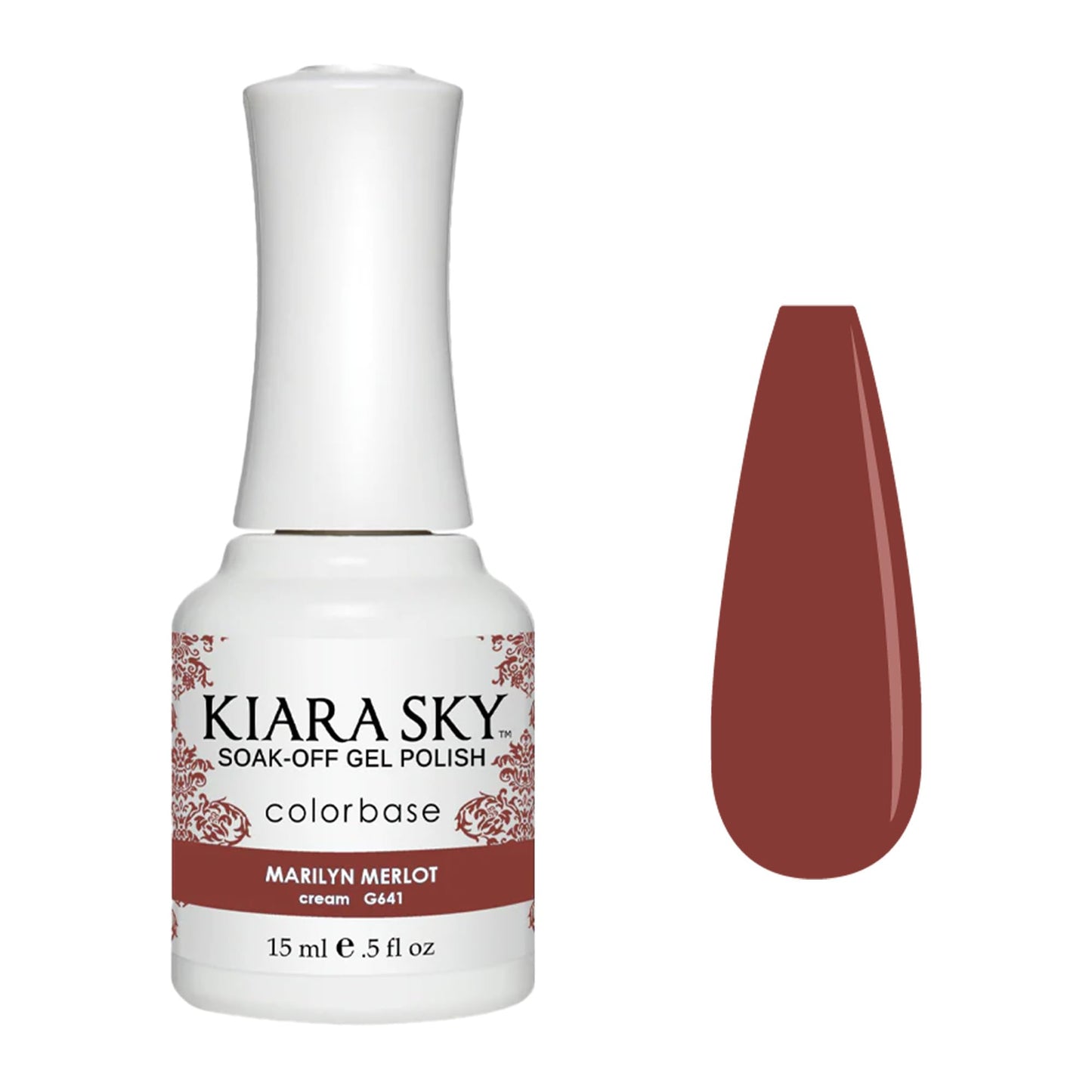 KIARA SKY Soak Off Gel Nail Polish 0.5 fl oz, MARILYN MERLOT (G641) Beauty & Personal Care KIARA SKY