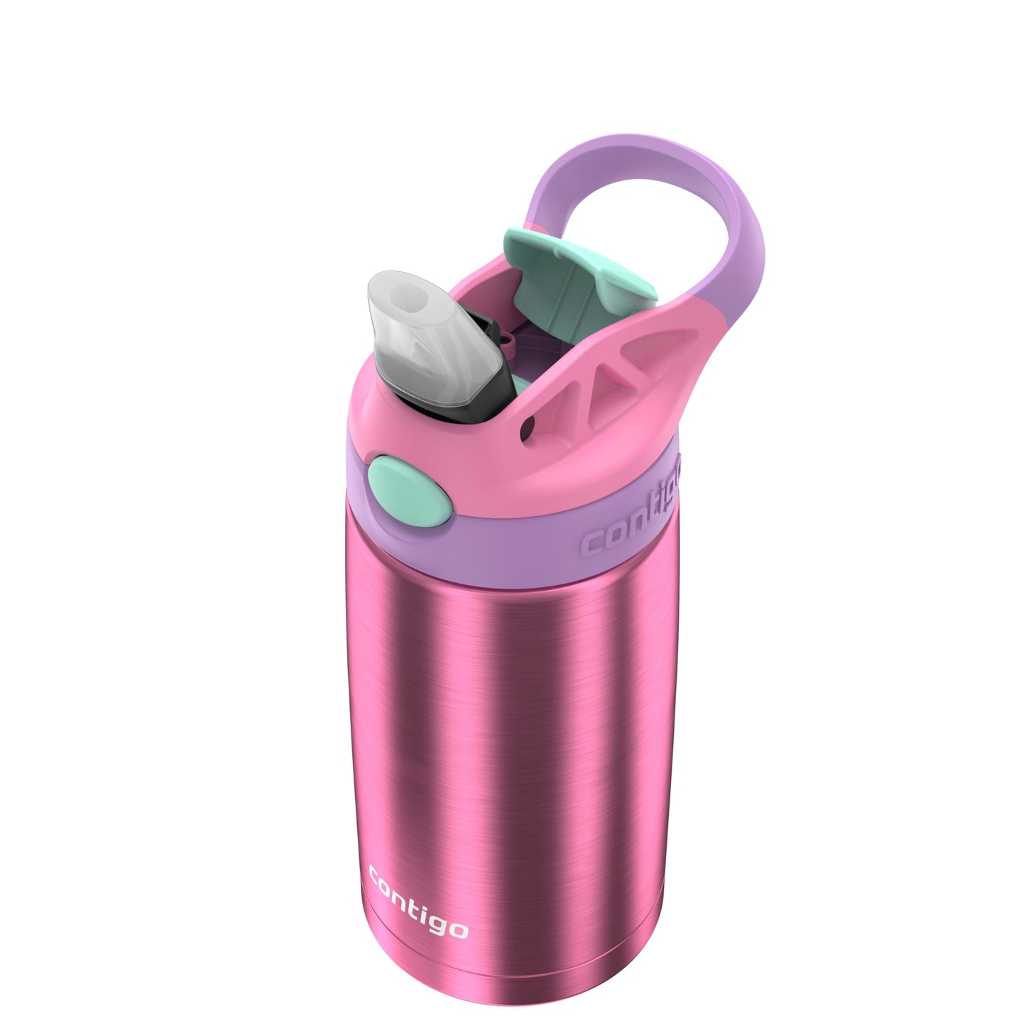 Contigo Autospout Water Bottle with Straw 13 oz Azalea/Pansy