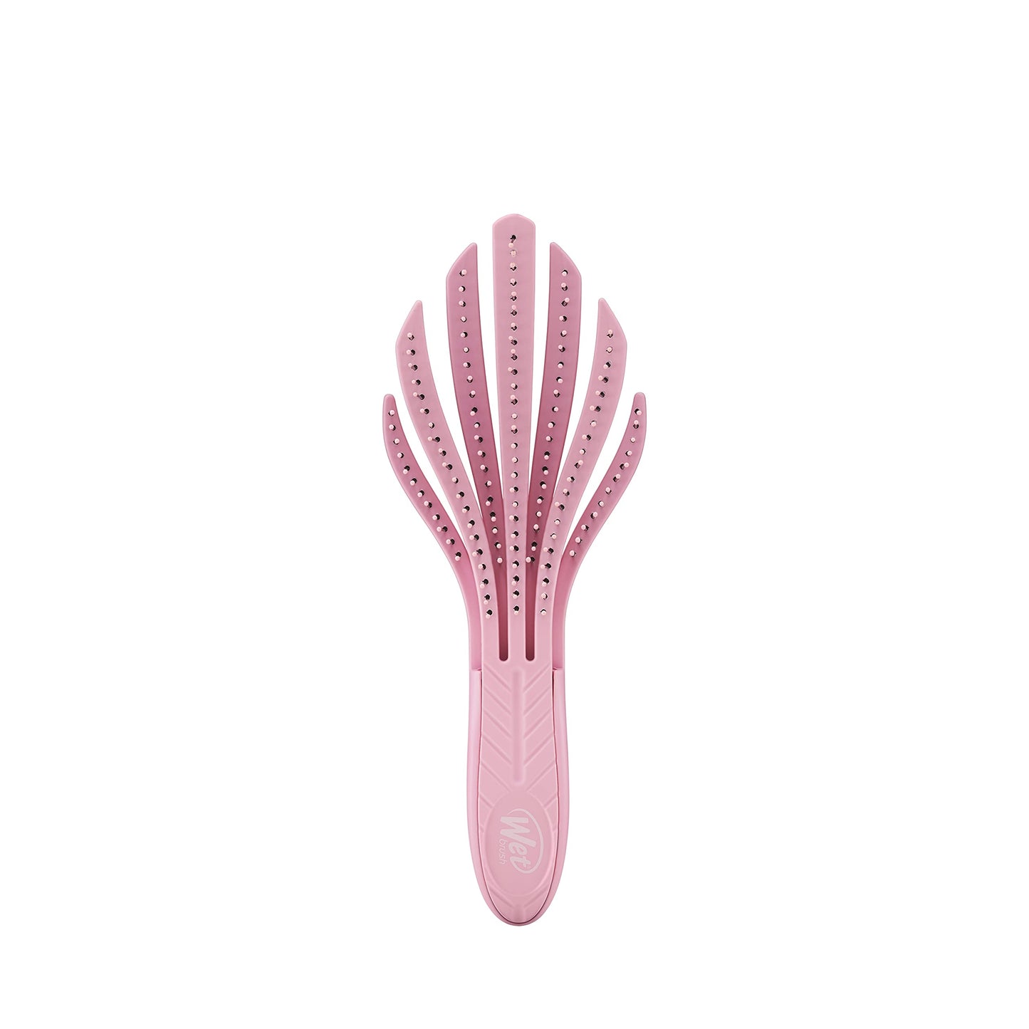 Wet Brush Go Green Curl Detangler Hair Brush, Pale Pink, Ultra-Soft IntelliFlex Detangling Bristles Glide Through Tangles with Ease, Great For Curls