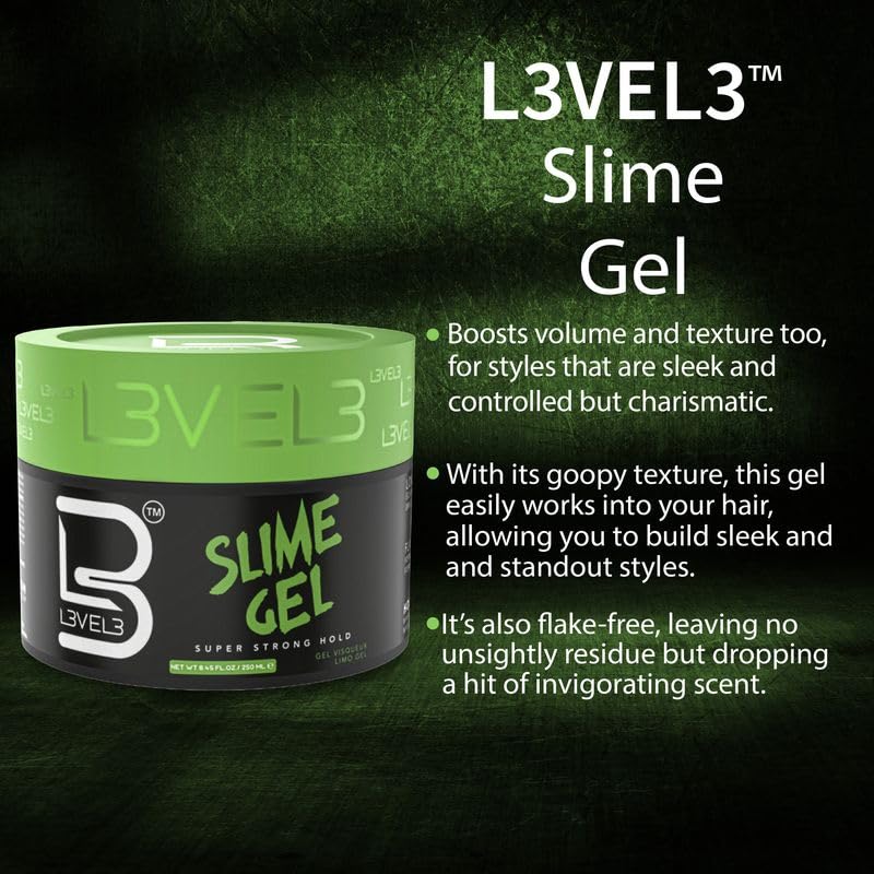 L3 - Level 3 Slime Gel - Firm Hold Hair Styling Gel
