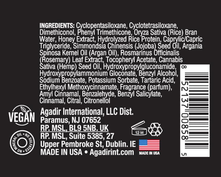 Agadir Rosemary & Rice Water Hair Serum 4 oz.