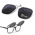 TERAISE Clip On Sunglasses Flip up HD Polarized Unisex for Outdoor/Driving UV400