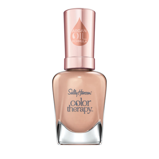 Sally Hansen Color Therapy Nail Polish | Biotin, Argan Oil, Long Lasting, Healthy Nails, Nail Strengthener, Opaque | 210 Re-nude | Nude Pink Nail Beauty & Personal Care Sally Hansen