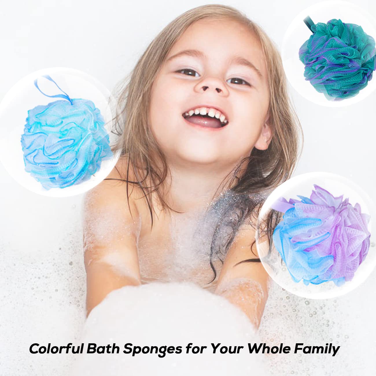8 Pcs Shower Loofahs,75G Bath Loofah Sponge,Exfoliating Shower Pouf Balls for Women,Men,Cleanse,Soothe Skin,Exfoliate with Beauty Bathing Accessories Beauty and Personal Care Meirrnyyu