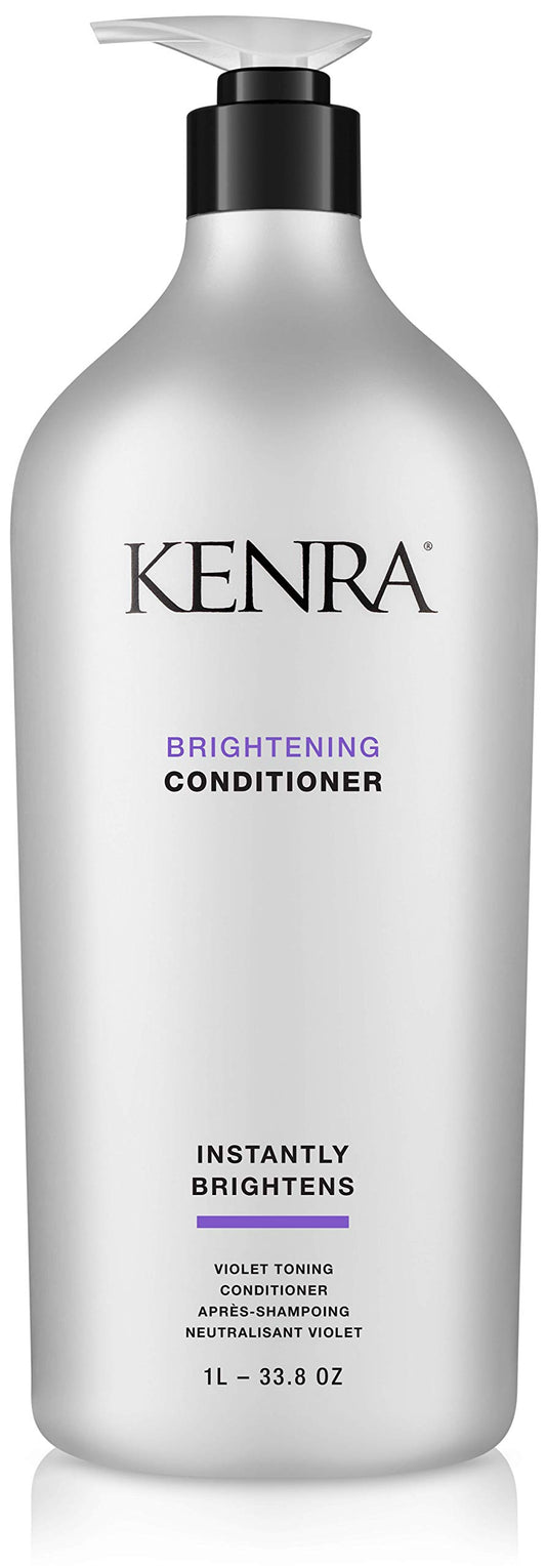 Kenra Professional Brightening Conditioner | Eliminates Brassy Tones | Purple/Violet Conditioner for Blondes, Grays, Brunettes & all Hair Types| 33.8