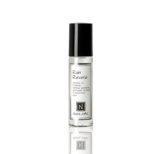 Nabila K Rain Reverie Orchid Roll-On Perfume Oil for Women | Alcohol-Free, Organic, Long-Lasting Fragrance | Travel Size, TSA Approved | 0.33 oz Beauty & Personal Care Nabila K