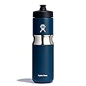 Hydro Flask 20 oz Wide Mouth Sport Cap Stainless Steel Reusable Water Bottle Indigo - Vacuum Insulated, Dishwasher Safe, BPA-Free, Non-Toxic