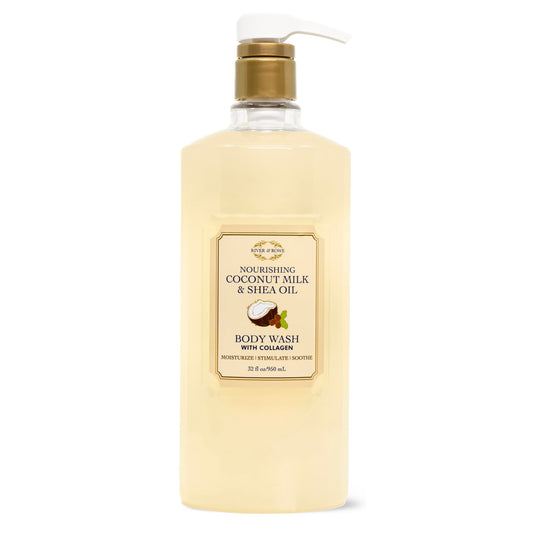 RIVER & ROWE Nourishing Coconut Milk & Shea Oil Body Wash With Collagen Beauty & Personal Care RIVER & ROWE