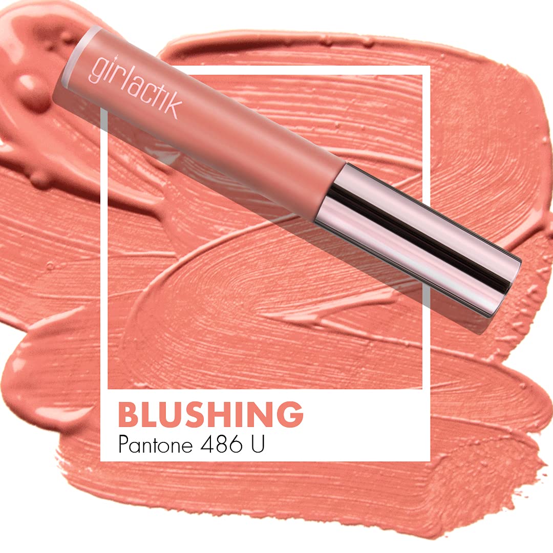 Girlactik Long Lasting Matte Lip Paint Liquid Lipstick in Allure- Long wearing, Smooth Application, Pigmented, Non-Crack Formula, Lightweight, 7.5 ml