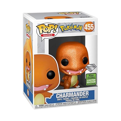 Pop! Pokemon 455- Charmander Diamond Glitter Vinyl Figure (2021 Spring Convention Exclusive)