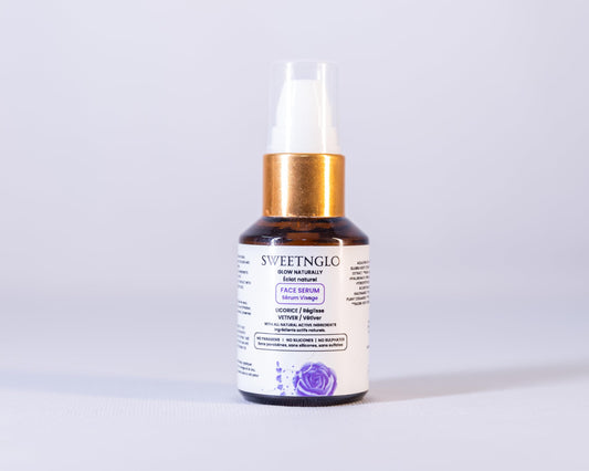 SWEETNGLO Face Serum - Licorice & Vetiver | Hydrating | Glow-Enhancing | Calming Aroma | Vitamin C Enriched | Lightweight | Non-Sticky | All Skin