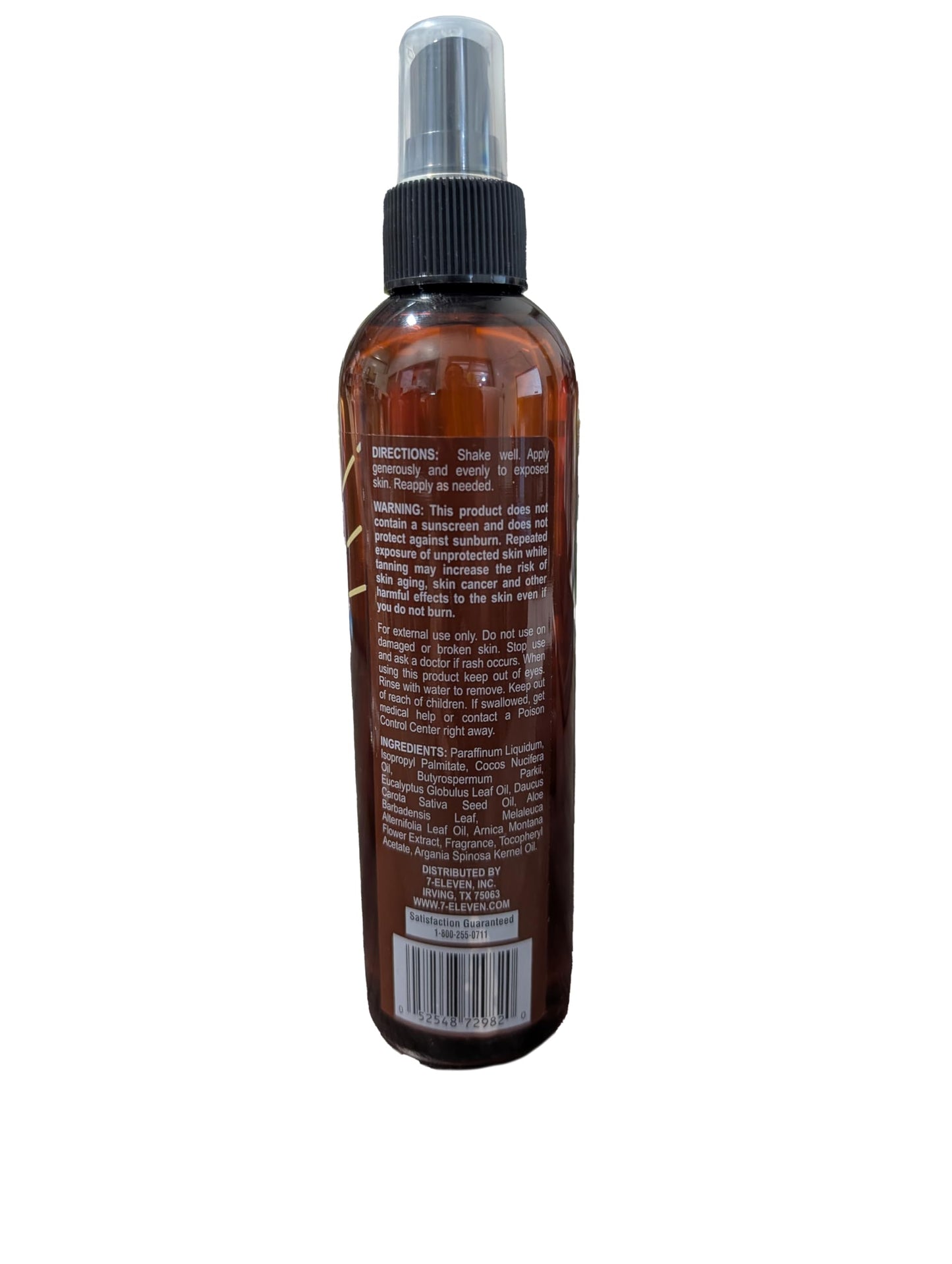 24/7 Life Dark Tanning Oil 8 Oz - Moisturizing Sun Tan Lotion with Coconut Oil & Aloe Vera, Dark Tanning Spray for Deep, Long-Lasting Tan, Hydrating