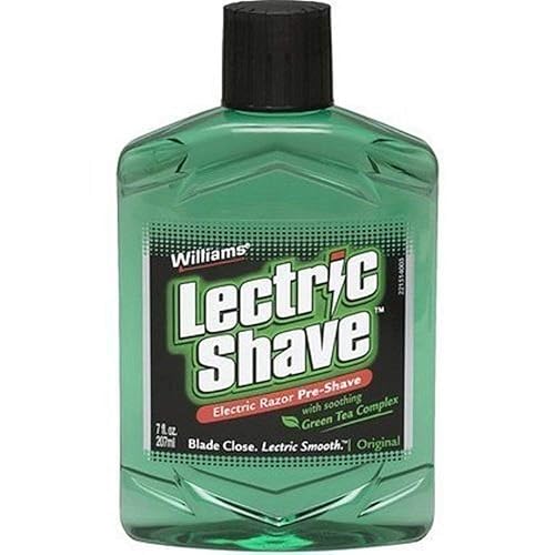 Williams Lectric Shave - Electric Razor Pre-Shave with Soothing Green Tea Complex, 7 fl oz (207 mL)