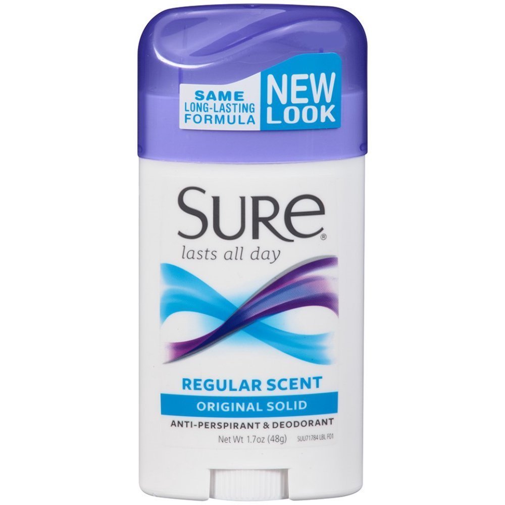 Sure Wide Anti-Perspirant Deodorant Original Solid Regular Scent 1.70 oz Beauty and Personal Care Sure