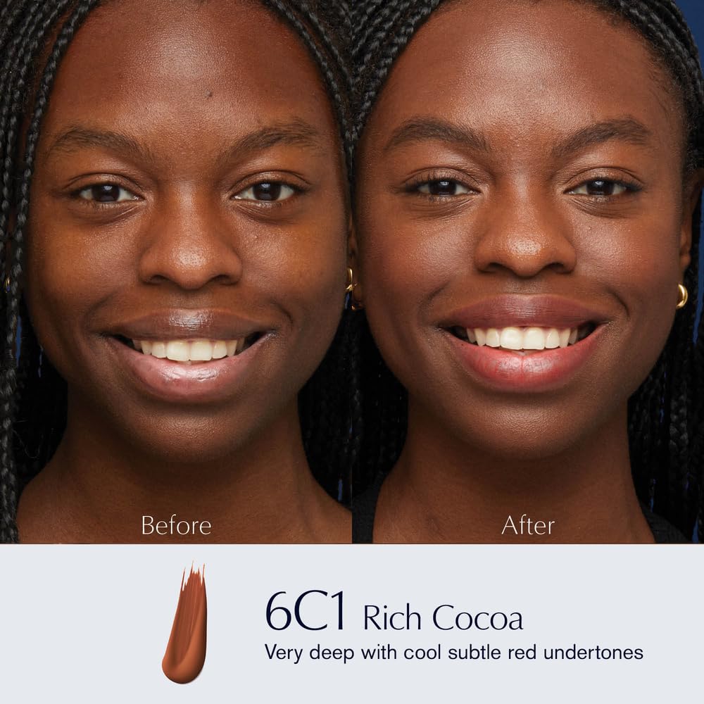 Estée Lauder Double Wear Stay-in-Place 24-Hour Long-Wear Matte Foundation Makeup, 1 Fl Oz, 6C1 Rich Cocoa