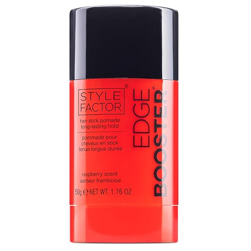 Style Factor EDGE BOOSTER Hair Wax Stick Pomade with Beeswax | Strong Hold Slick Stick for Flyaways, Edges & Baby Hair for Sleek Buns & Ponytails |