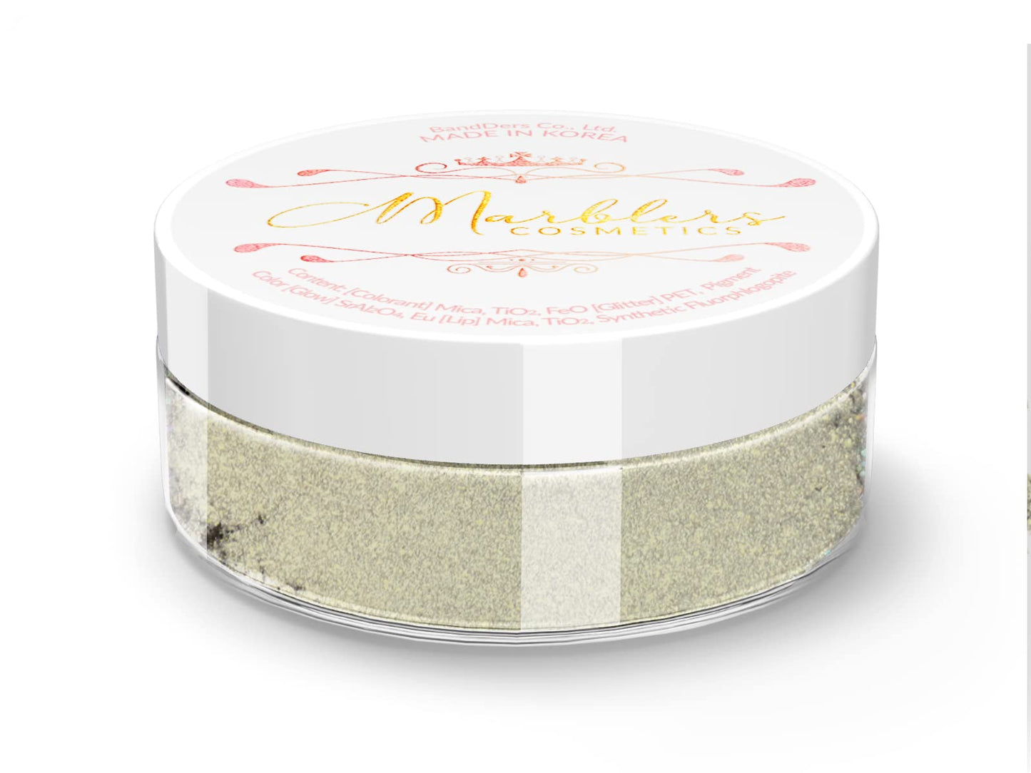 MARBLERS Chunky Natural Mica Powder [Warm Space Pearl] 0.11oz (3g) | Highly Pigmented | Non-Toxic, Vegan, Cruelty-Free | Eyeshadow, Body Butter, Nail