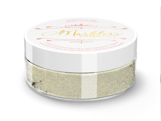 MARBLERS Chunky Natural Mica Powder [Warm Space Pearl] 0.11oz (3g) | Highly Pigmented | Non-Toxic, Vegan, Cruelty-Free | Eyeshadow, Body Butter, Nail