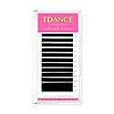 TDANCE Lash Extension Matte Black Eyelash Extension C CC D DD J B L Curl Volume & Classic Lash Extensions 0.03-0.18mm Thickness Professional Salon