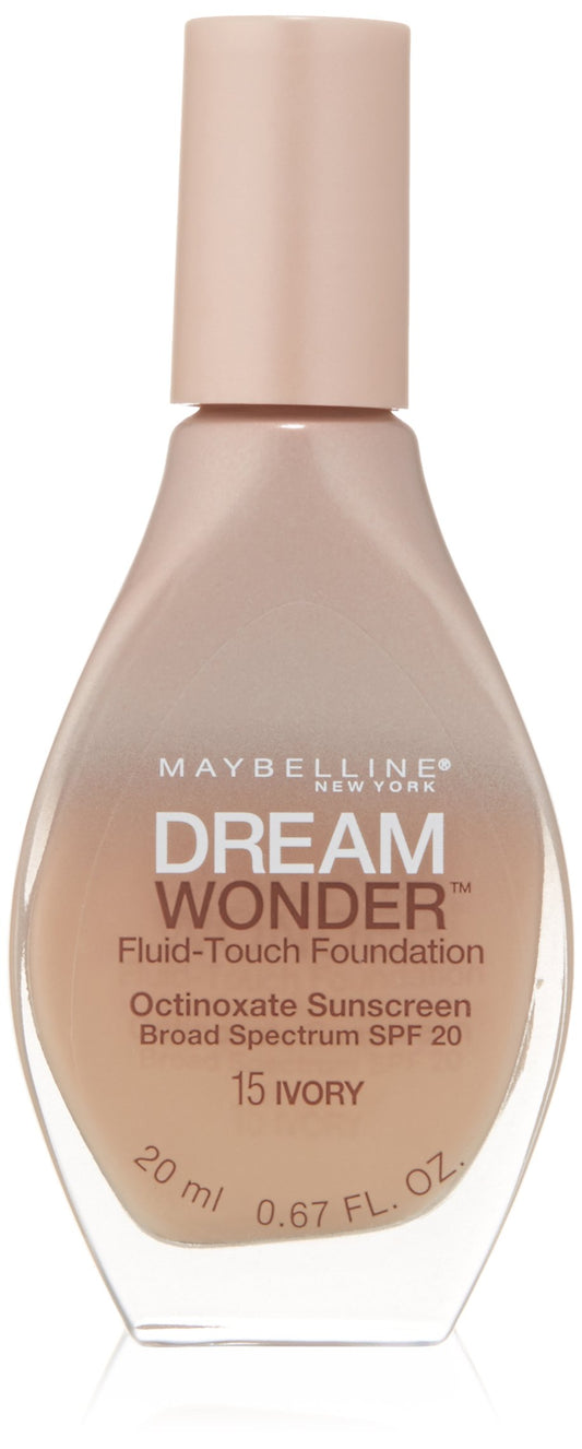 Maybelline New York Dream Wonder Fluid-Touch Foundation, Ivory, 0.67 Fluid Ounce
