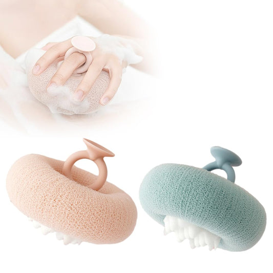 Super Soft Sunflower Suction Cup Bath Ball, 2026 Upgraded 2-in-1 Sunflower Bath Ball Exfoliating Bath Sponge Cleaning Brush, Sponge Mesh Pouf Shower Beauty and Personal Care Cecurpo