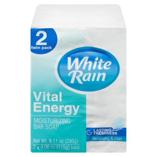White Rain, Vital Energy Moisturizing Bar Soap 2 Pack, 4 Ounce