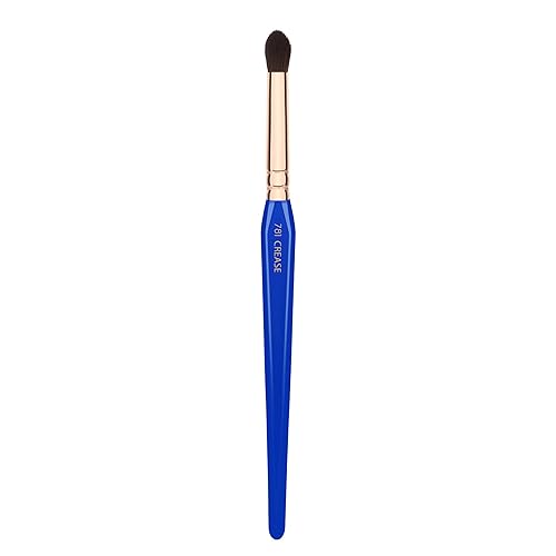 Bdellium Tools Professional Makeup Brush - Golden Triangle Series 781 Crease - With All Vegan and Soft Synthetic Fibers, For Eye Crease (Blue, 1pc)