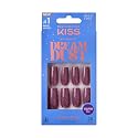 KISS False Nails Kit, Dreamdust Ready to Wear Gel Sculpted Nails, Stick and Glue Included, Long Length, Square Shape with Glitter Effect, Long-Lasting Beauty & Personal Care KISS
