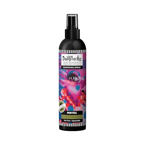 Dollylocks Sea Salt Texture Spray | Plant-Based, Vegan, Residue-Free | Tighten Locs Dreadlocks | Loose Hair Care | Tea Tree Spearmint | 8oz