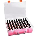 FULLCASE Nail Polish Organizer, 54 Bottles Nail Storage with Separate Sponge Compartment for Sally Hansen/for GAOY/for OPI/for Essie/for CANNI Gel/for