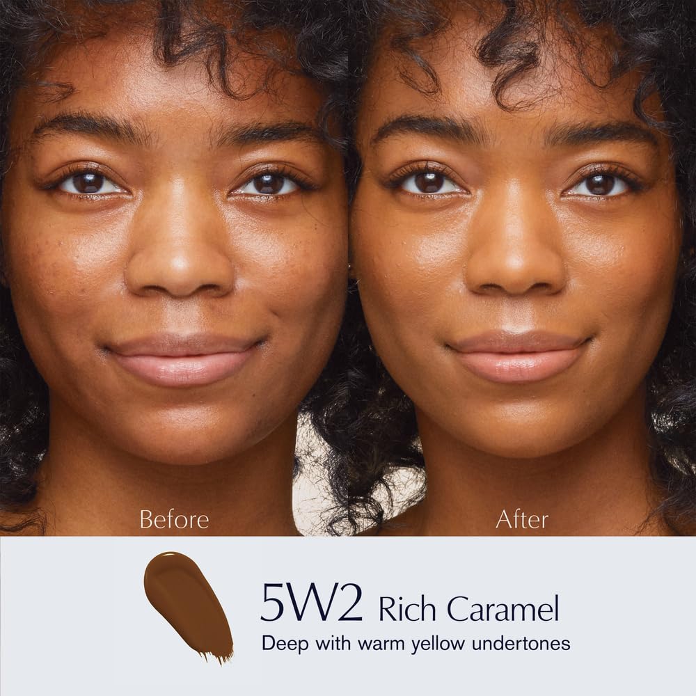 Estée Lauder Double Wear Sheer Matte Foundation SPF 19 | 12-Hour Wear, 1.0 Fl Oz, 5W2 Rich Caramel