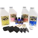 (4) 16oz Liquid Latex Build Your Own Pack + Brushes, Prep Kit, and Stardust- Fantasy Fun Body Paint Kit, Sports, Theater, Film, Makeup