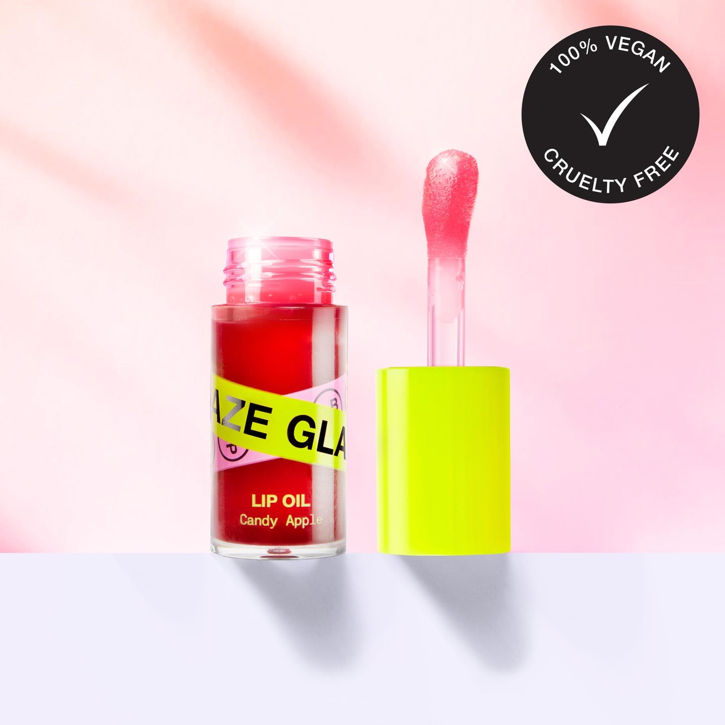 Innbeauty Project Glaze Lip Oil Candy Apple, Hydrating Vegan Lip Oil Gloss Hybrid, 0.2 OZ