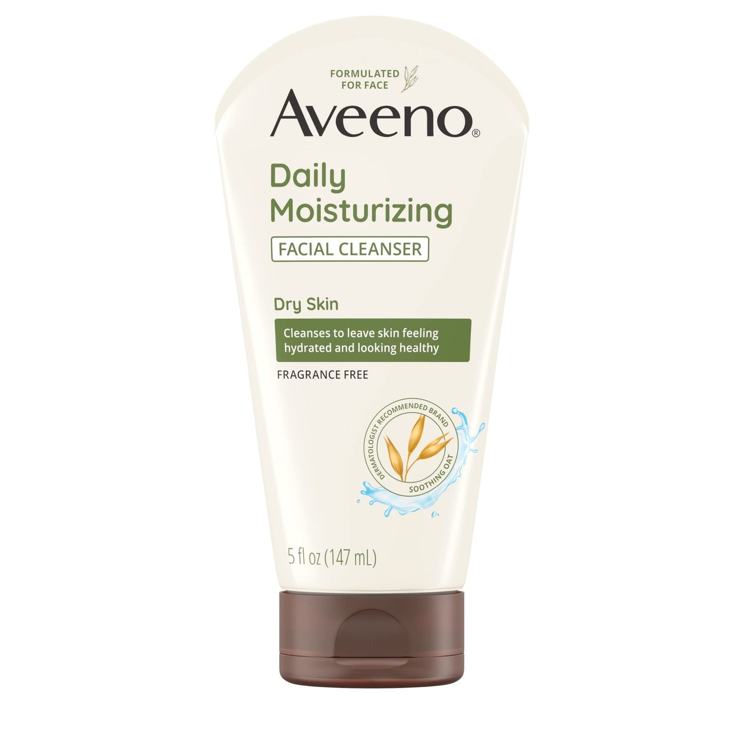 Aveeno Daily Moisturizing Face Cleanser with Soothing Oat, Easy-to-Rinse Cleanser Removes Dirt, Oil & Other Impurities & Leaves Skin Feeling Soft