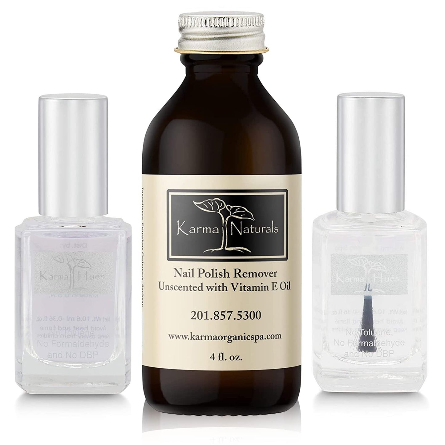 karma organic Unscented Nail Polish Remover, Non-Toxic Nail Treatment Vegan Cruelty-Free) (Unscented) (Unscented +Top/Triple Bas) Beauty & Personal Care karma organic