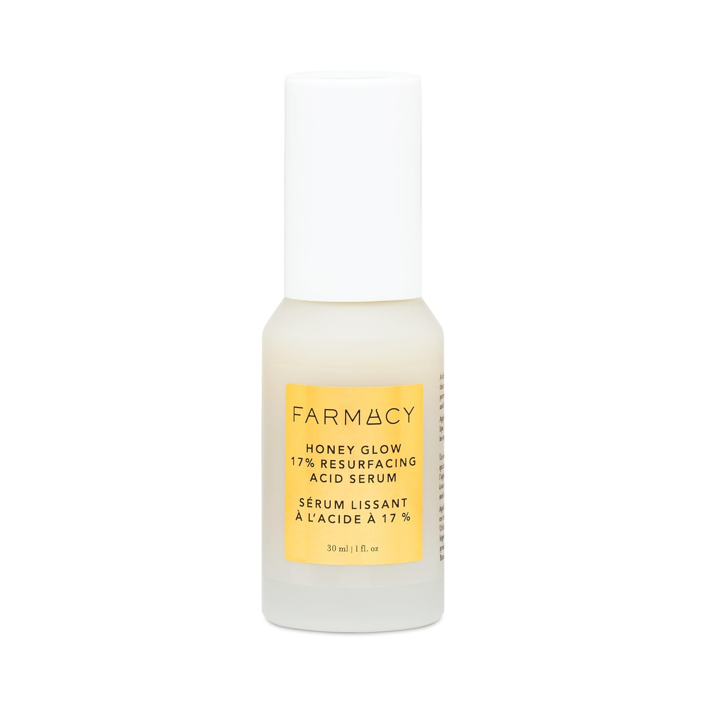Farmacy Face Exfoliator Serum - Honey Glow 17% AHA + BHA Liquid Exfoliant & Salicylic Acid Serum - Resurfacing Skin Care for Reduced Pores + Texture