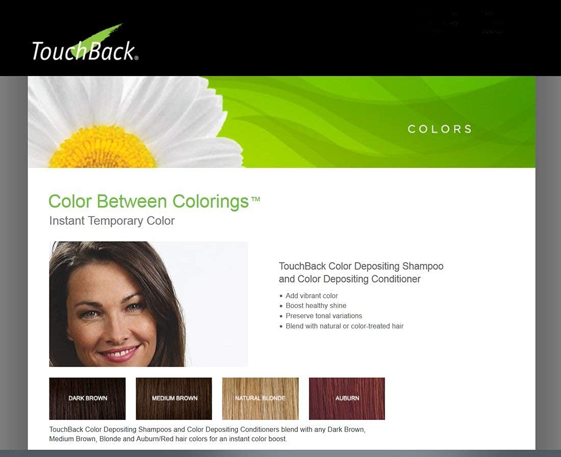 TouchBack Auburn Color Shampoo and Conditioner Set
