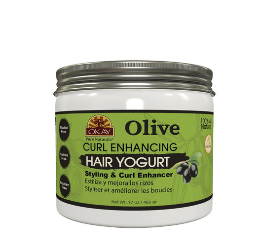 Olive Curl Enhancing Hair Yogurt For Styling&Curl Enhancing For Smooth,Glossy,Frizz Free,Strong&Well Defined Curls Alcohol,Sulfate,Paraben Free Made