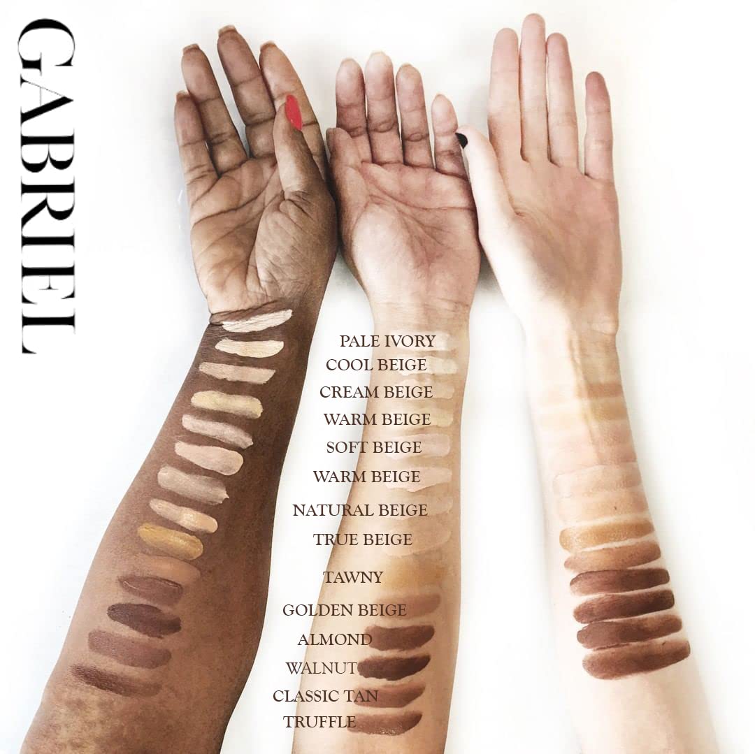 Gabriel Cosmetics Liquid Foundation, Organic Formula -Cool Beige, 1 fl oz